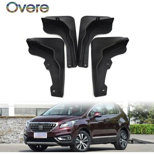 OVERE Car Front Rear Mudguards For Peugeot 3008 Mk2 GT 2017 2018 Accessories Splash Guard Car-styling Fenders 1Set/4Pcs Mudflaps