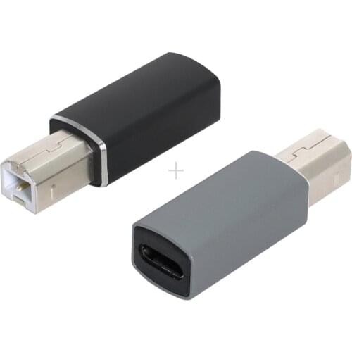 Jimier 2pcs/1Set Type C USB-C Female to Midi Male Adapter Converter Lectronic Musical Instrument for Midi Keyboard Phone Tablet