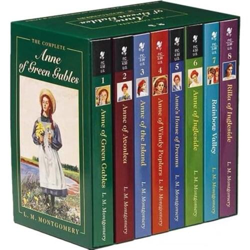 Libros 8-Books Complete Box Set Anne of Green Gables L M Montgomery Children English Story Novel Fiction for Kids Age 8-12