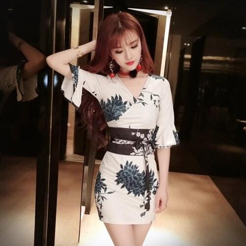 Geisha Costume Japanese Kimono Traditional Women Sexy Dress Japan Clothes Women Haori Yukata Cosplay Japanese Kimono FF2667