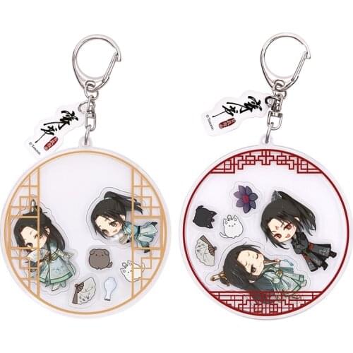 Scum Villain Self Saving System Luo Binghe Shen Qingqiu Cute Shake Fighter Figure Acrylic Pendant Bag Keychain Cosplay Toy Gift