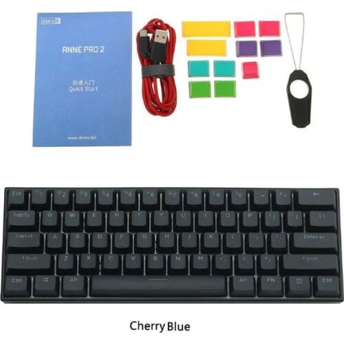 ANNE Pro2 Mini Portable Wireless Bluetooth 60% Mechanical Keyboard Cherry Blue Red Sliver Switch Gaming