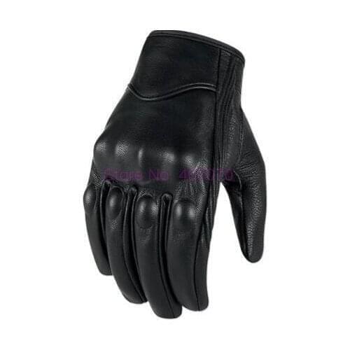 By DHL or Fedex 50pair Motorcycle Gloves Touch Screen Goatskin Leather Real Genuine Cycling All Season Moto Glove Men