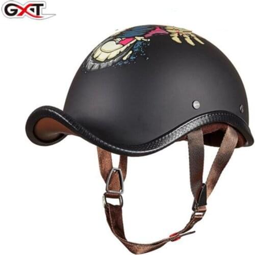 GXT New Motorcycle Helmet Open Face Casco Moto Retro Casque Moto Motorbike Moto Helmet Half Racing Riding Capacete