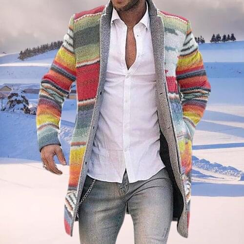 Mens Stripes Coat Jacket Hooded Cardigan Solid Color Long Sleeve Autumn Winter Coat Mens Overcoat Abrigo Hombre Outwear 2020