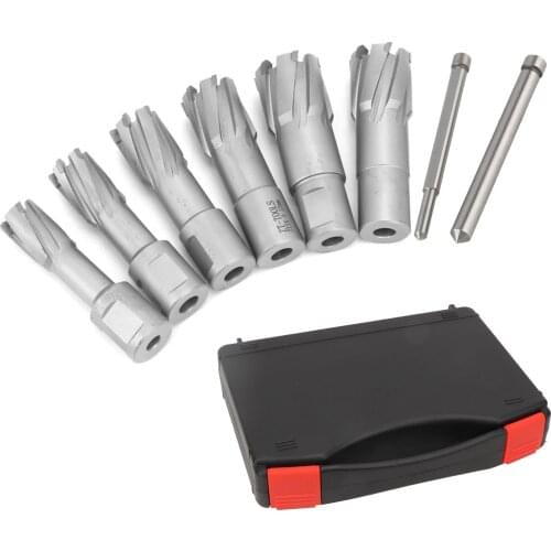 3/4" Weldon Shank Annular Cutter Set 35mm Depth 16/18/20/22/24/26mm For Magnetic Drill