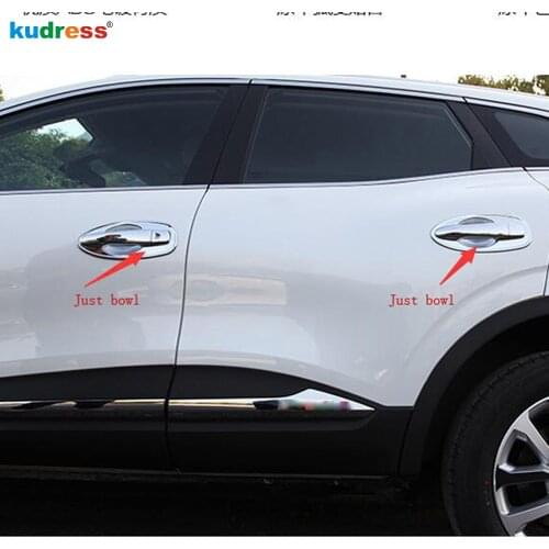 For Renault Kadjar 2016 2017 2018 CHROME DOOR HANDLE COVER TRIM MOLDING STYLING BEZEL OVERLAY PROTECTOR