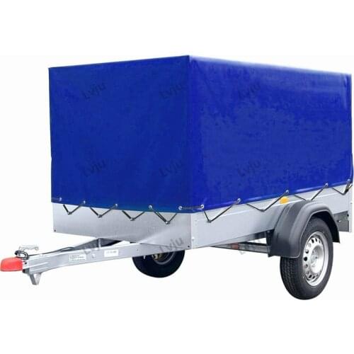 Lvju Waterproof Trailer Cover 210x114x88cm Outdoor Protector Pvc Tarpaulin Box Car Trailer Tarps Cover