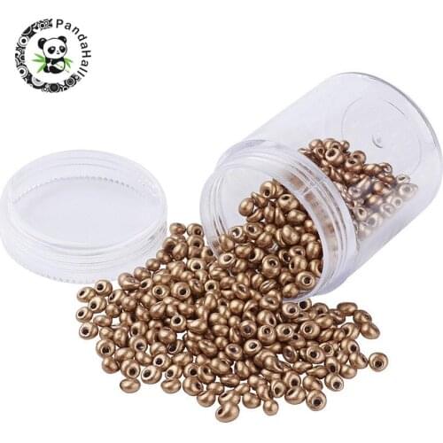 Opaque Glass Seed Beads Spacer Beads for Jewelry Making 4~5x3mm/3~3.5x2~3mm Hole: 1mm