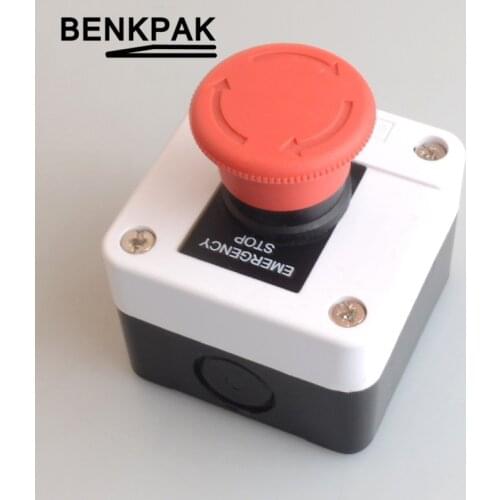 NO+NC emergency stop e-stop push button switch