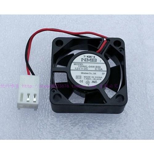 NEW NMB-MAT Minebea 1204KL-04W-B50 3010 3CM Double Ball bearing 2lines 12V 0.12A cooling fan