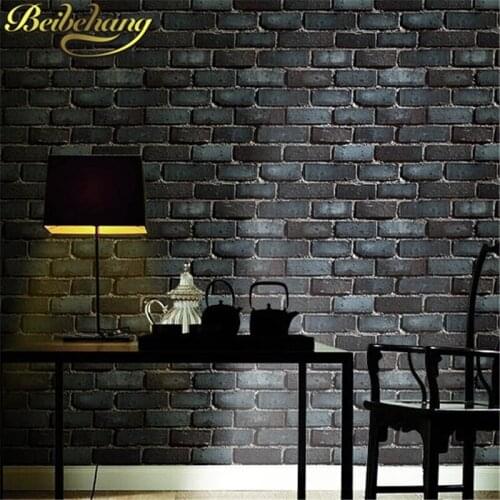Beibehang Brick wallpapers for living room Stone Vinyl wall papers home decor Wallpaper flooring TV background decoration home