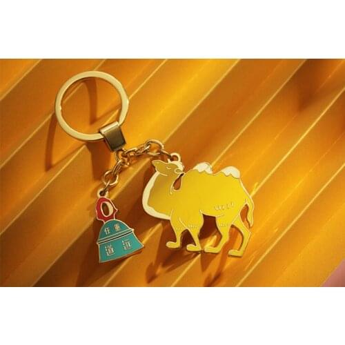 【Original】key chain pendant Silk road camel ring from Dun Huang Mogao Grottoes