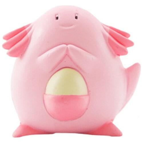 Genuine TAKARA TOMY Pokemon Cartoons Anime Figures Chansey Collectible Dolls Model Toys Pocket Monsters Action Figure Kids Gifts