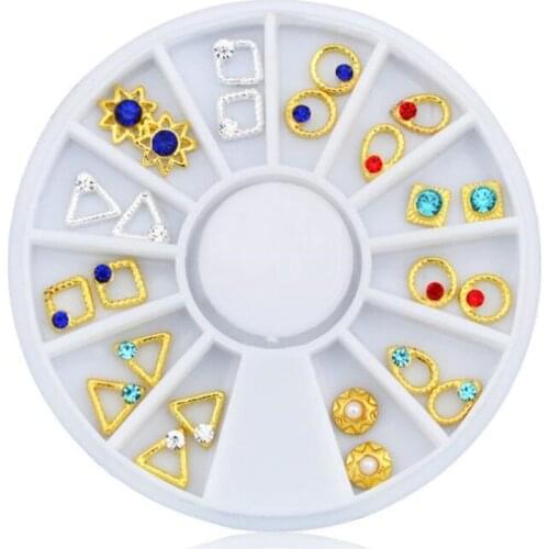 Mixed Metal Jewelry Turntable Craft Decoration FlatBack Cabochon Embellishments For Scrapbooking Accessories Nail Art DIY