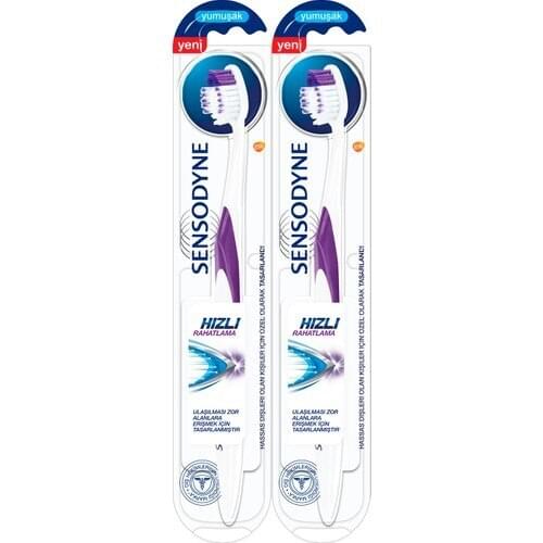 Sensodyne Fast Relief Toothbrush Soft 2'li Package