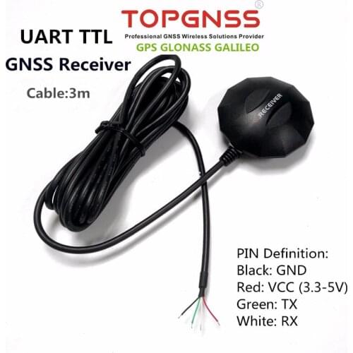 SUART TTL Dual GPS GLONASS GALILEO receiver integrated FLASH, support NMEA settings save. GPS data TM32 51MCU GPS Module