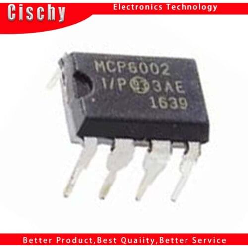 10pcs/lot MCP6002-I/P MCP6002 DIP-8 new original quality assurance In Stock