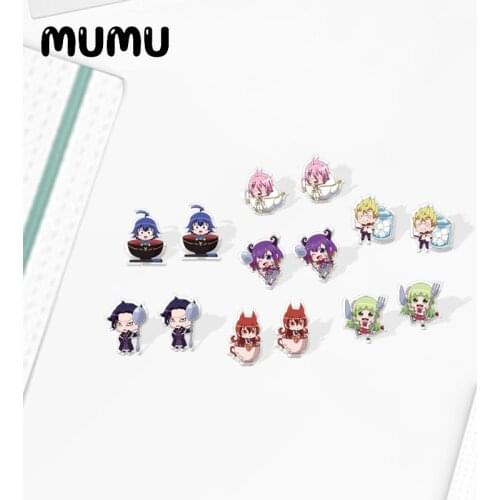 2020 New Mairimashita iruma-kun Earring Anime Acrylic Earrings Resin Epoxy Cute Jewelry Items