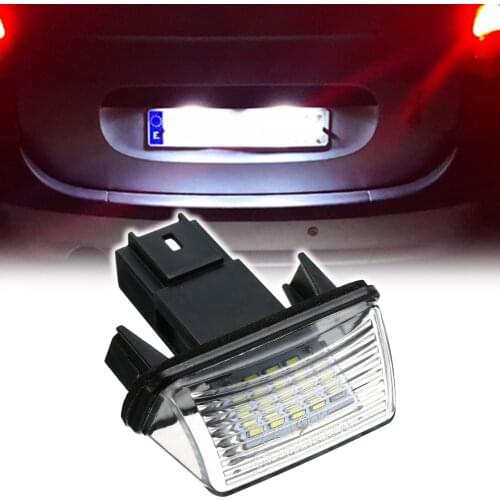 2x HID License Number Plate Light For Peugeot 206 207 306 307 308 5008 For Citroen C3 C4 C5 Berlingo Saxo Xsara Picasso Parts