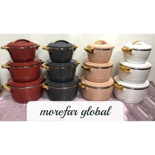 3 Pcs/Set 2.5/4.5/6.5 Food Warmer Lunch Box Hot Pot Ramadan Event Party Insulated