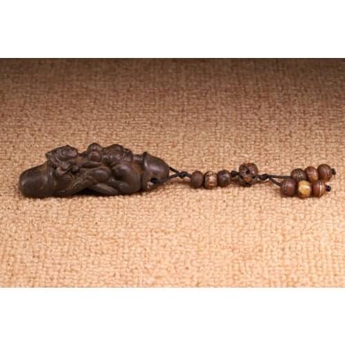 Wedding decoration 2"Collection Rare Old Bronze nude Belle Male genitals Art Statue amulet Pendant