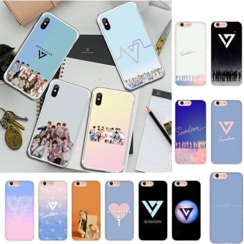Seventeen kpop Phone Case For iPhone X XS MAX 6 6s 7 7plus 8 8 Plus 5 5S se 2020 11 12pro max xr Funda cases