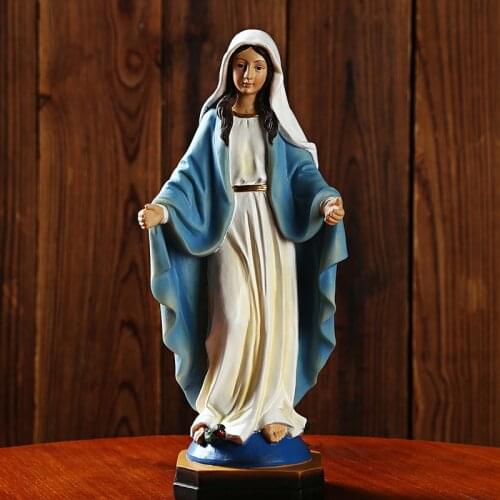 Virgen maria figurines Resin Crafts Gifts Catholic Holy Object statue Church Supplies Religious Ornaments The Icon of the Virgin