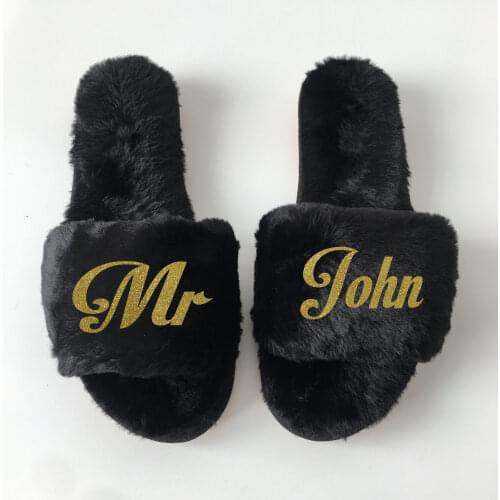 Personalized name wedding groom best man groomsman slippers Bachelorette father of the bride groom birthday gifts