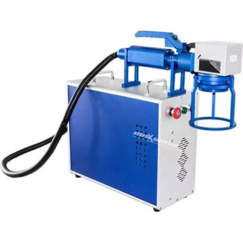 30W Raycus Metal Engrave/Mark 2021 Hot Sell Fiber Laser Marking Machine With Rotary