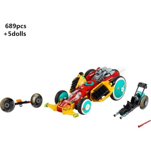 2021 NEW Monkey King Cloud Roadster Racing Car Building Blocks Sets Bricks Creative Classic Model Kids Toys For Children Gifts