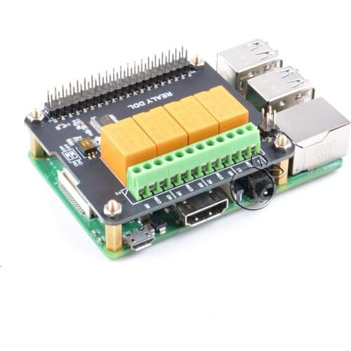 Suitable for Raspberry Pi 4B / 2B / 3B / 3B + / 3A + / Zero Four-channel Relay Board