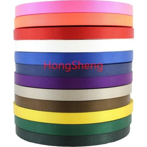 Heavyweight Polypropylene Webbing Heavy Duty Poly Strapping for Outdoor DIY Gear Repair 2cm pp webbing by 10-100Yards, 15 colors