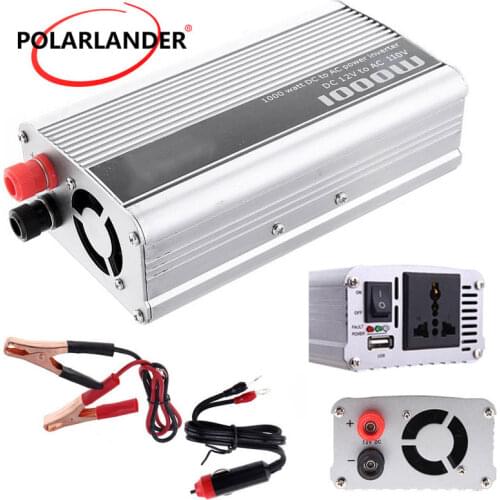 1000W DC 12V to AC 220V Portable Car Power Inverter converter USB Charger Voltage Transformer modified sine wave