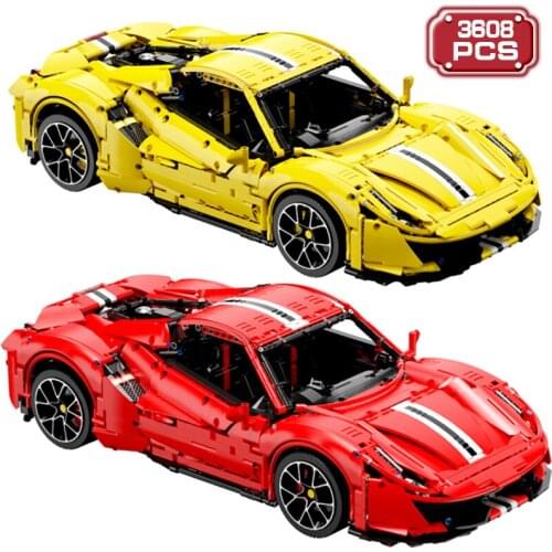 Technical 3608PCS Racing Car Stunt Model Building Blocks MOC Expert Super Speed Vehicle Bricks DIY Toys for Boy Holiday Gifts