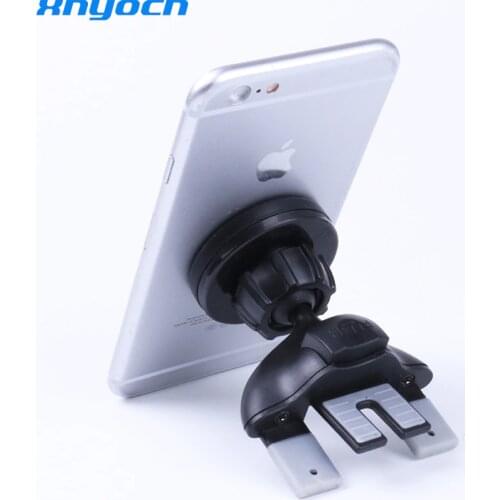 360 Degree Rotating Universal Magnetic Phone Holder Car CD Slot Air Vent Mount Stand Mount Bracket For iPhone 7 For Samsung GPS