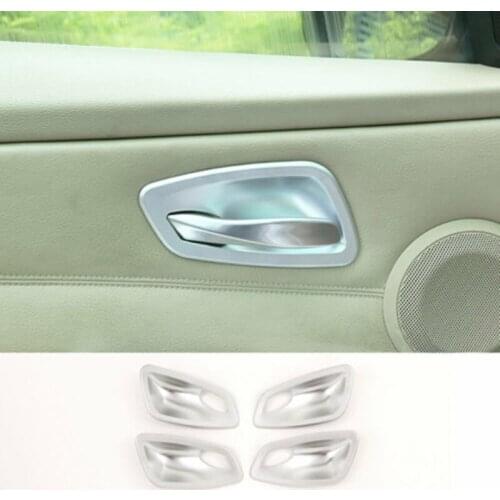 Car Interior Door Handle Bowl Frame Protective Cover for-BMW 3 Series E90 2005-2012
