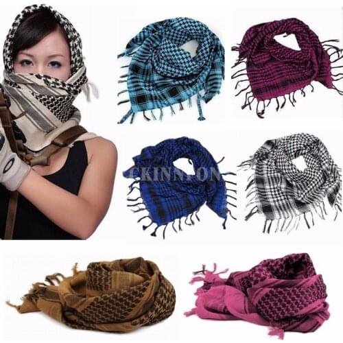 100Pcs/Lot Hunting Army Military Tactical Desert Arab Scarf Shawl Neck Cover Head Wrap Hiking