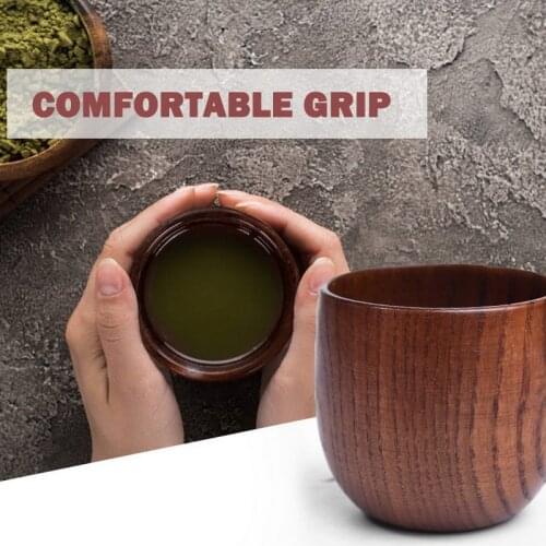 Green Tea Cup Japan Style Natural Jujube Wood Cup Primitive Handmade Natural Spruce Wooden Cup Breakfast Beer Milk Drinkware