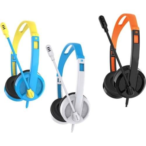 Kids Headset Noise Canceling Learning Props Good Helper for Online Classes Children Anti-electromagnetic Interference