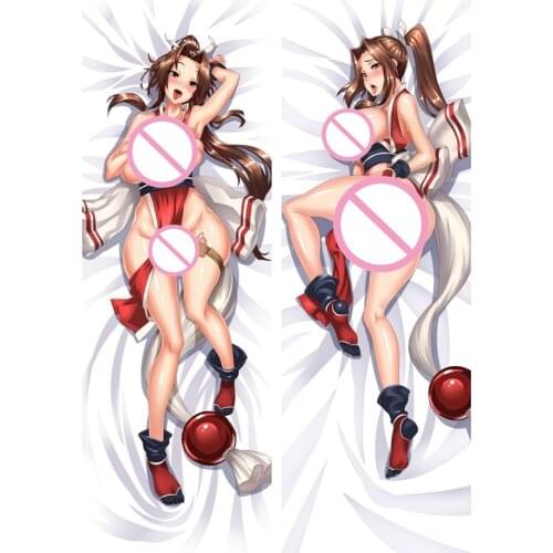 Anime Cartoon Mai Shiranui Double sided hugging Pillow Case Pillow Cover Pillowcase Peach Skin 2 Way 812021