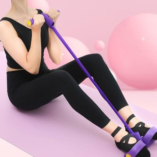 Home Use Sport Elastic Tapes 4 Elastic Band Sit-up Assist Fitness Pedal Pull Band Exercise Equipment for Yoga Pilat Stretch Band