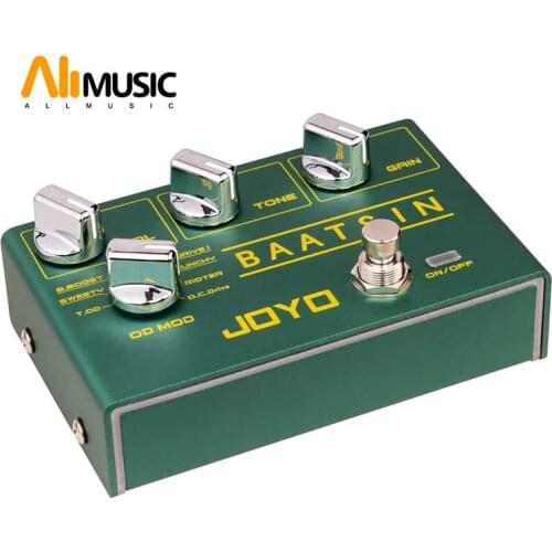 JOYO R-11 Baatsin Distortion and Overdrive Pedal Multi Effect Pedal Pure Analog Circuit with 8 Different OD/DS Effects