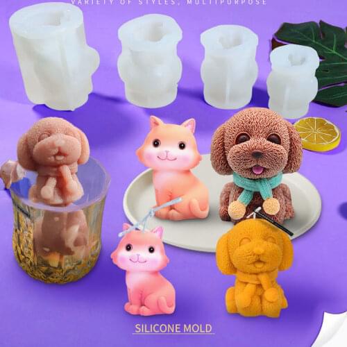 Cute Bear Teddy Animal Silicone Mold Practical Ice Tray Mold Ice Cube Making Tool Handmade Ice Cube Mold Cake Decoration Tools
