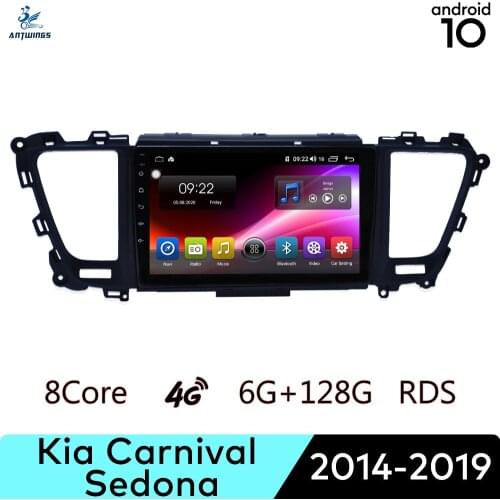 ANTWINS Android 10 Car Radio Stereo Multimedia Player with Touch Screen Bluetooth Apple Play for Kia Carnival Sedona 2014-Up