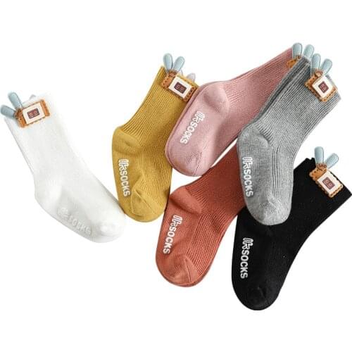 Childrens Socks Solid Striped Summer Spring Boy Anti Slip Newborn Baby Socks Cotton Infant Socks for Girls