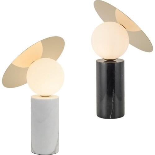 2019 new modern simple marble living room Nordic designer model bedroom bedside art table lamp