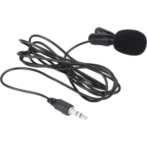 Clip-on Lapel Lavalier Microphone 3.5mm Jack For iPhone For Speaking Singing Speech SmartPhone Recording PC Tie Clip Microphone