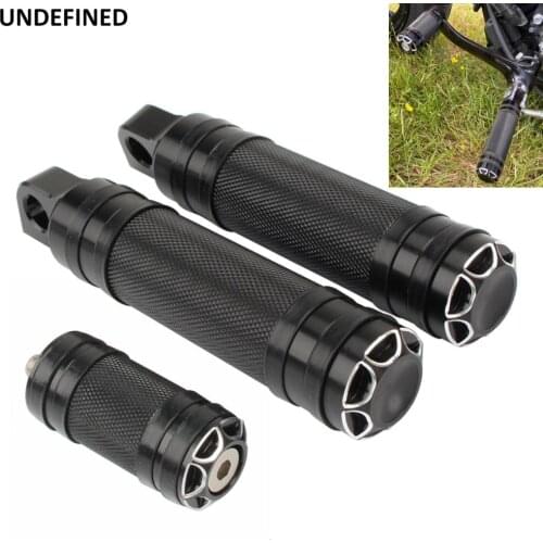 Motorcycle Footrest Foot Pegs Pedal + Shift Nails Peg For Harley Touring Sportster 883 XL Dyna Softail Custom