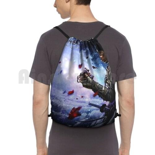 Tsushima Ghost Jin Sakai , Ghost Of Tsushima Backpack Drawstring Bag Riding Climbing Gym Bag Ghosts Of Tsushima Games Ghost